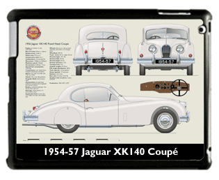 Jaguar XK140 Coupe (disc wheels) 1954-57 Large Table Cover
